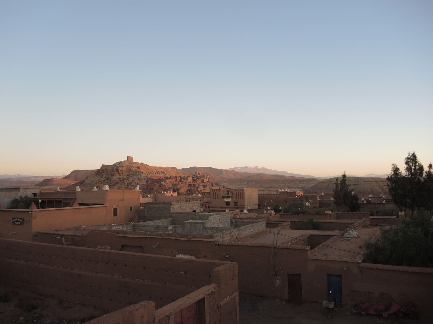 Ait Benhadou during the sunrise