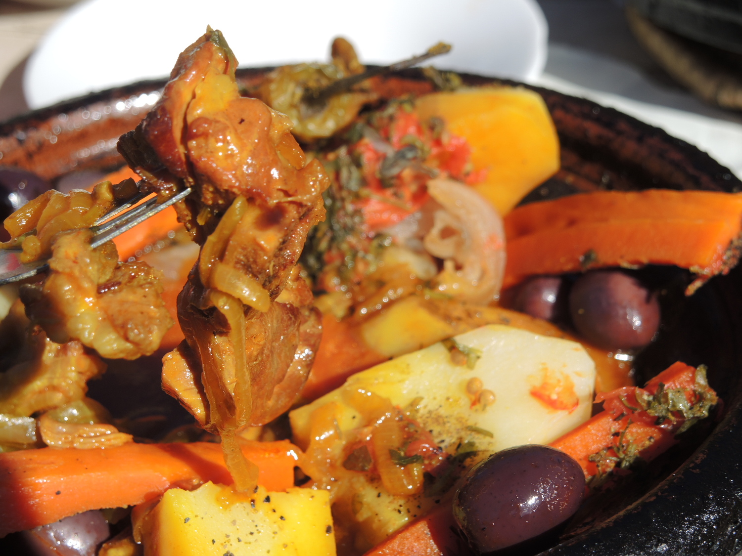 Mutton tagine in Atlas Mountains