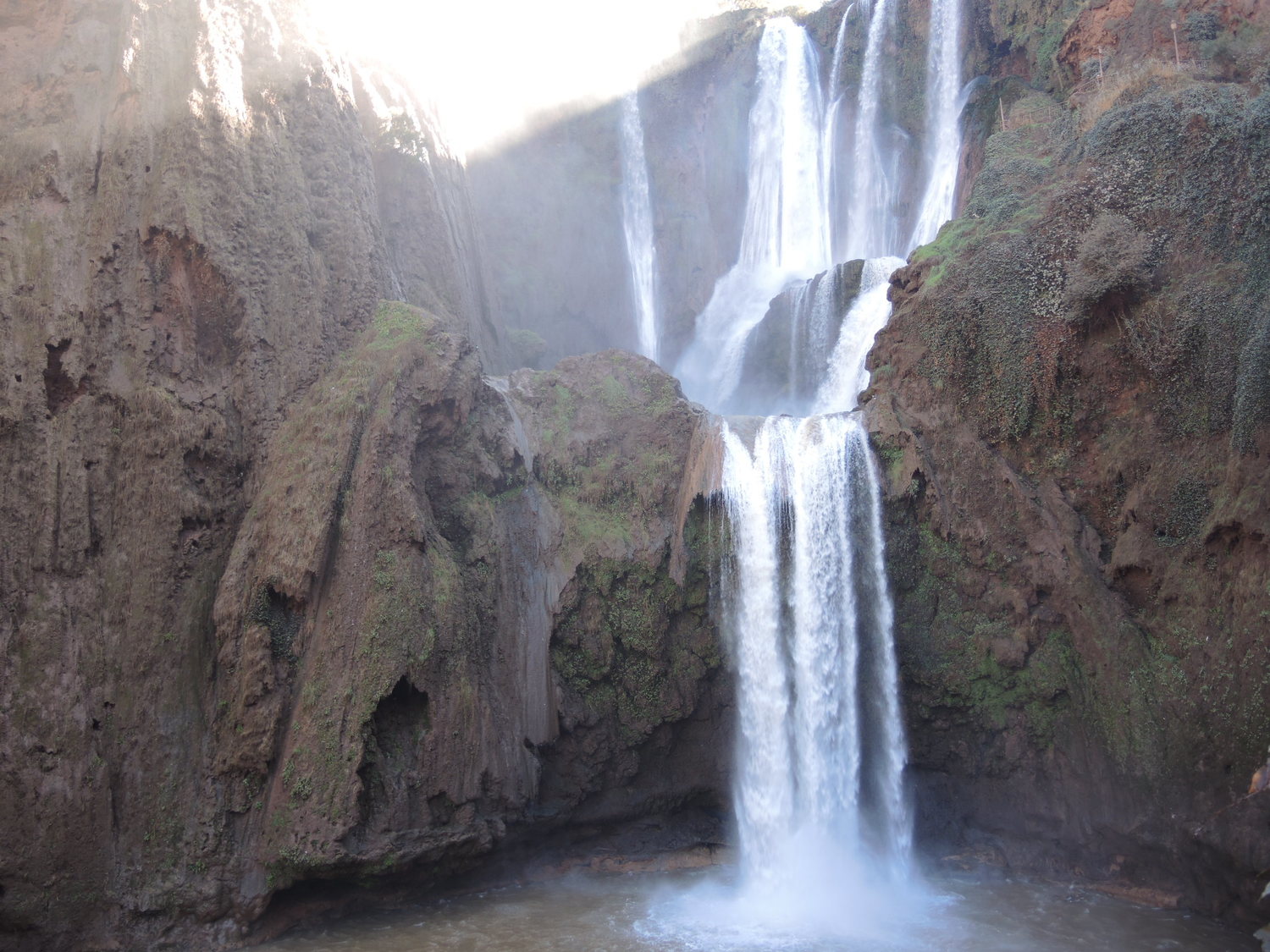 Ouzoud waterfalls at sunrise