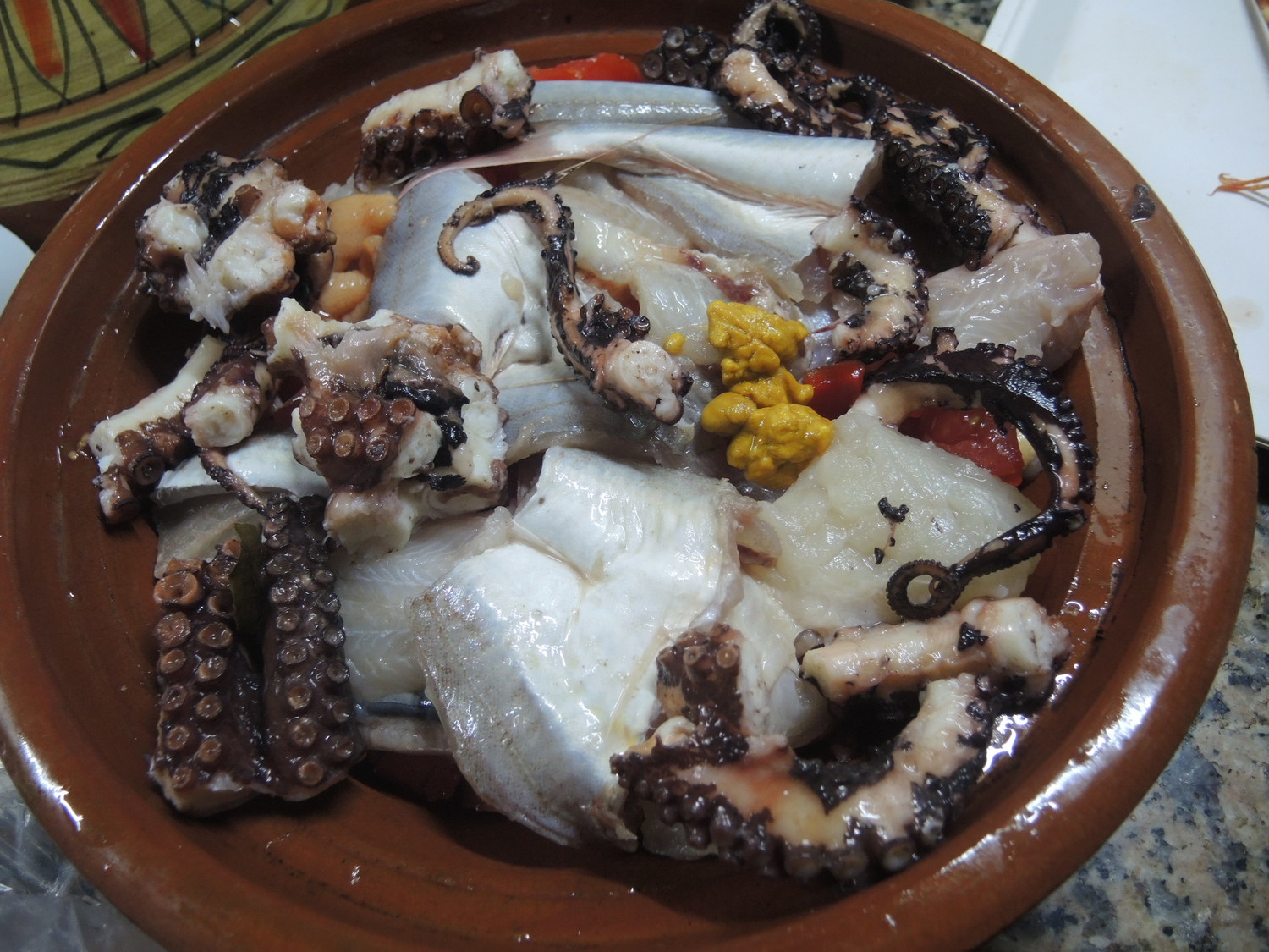 Seafood tagine
