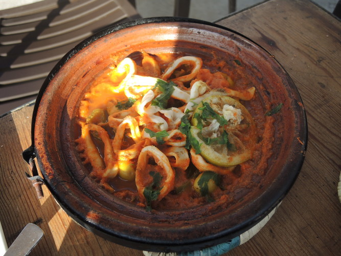 Seafood tagine in Taghazout
