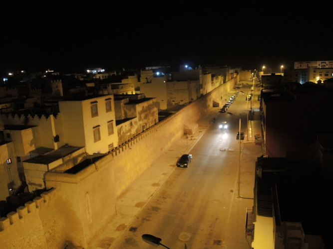 The wall of the Medina in Essaouira
