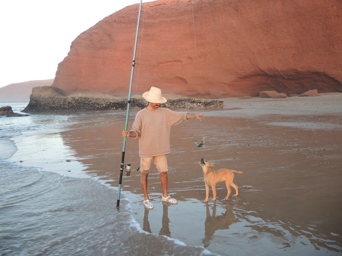 Fishing on the coast of the Atlantic