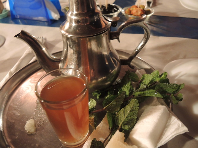 Mint tea in Morocco