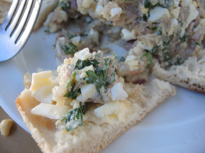 Fish tartar in Morocco