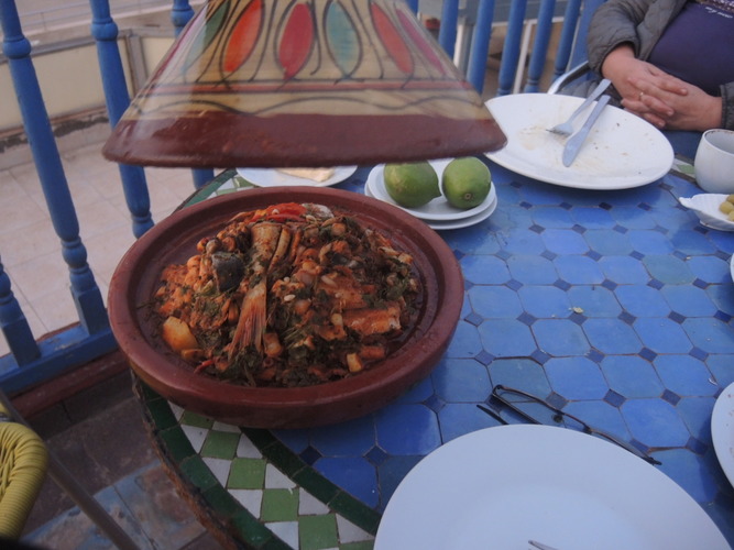 Fish tagine in Morocco