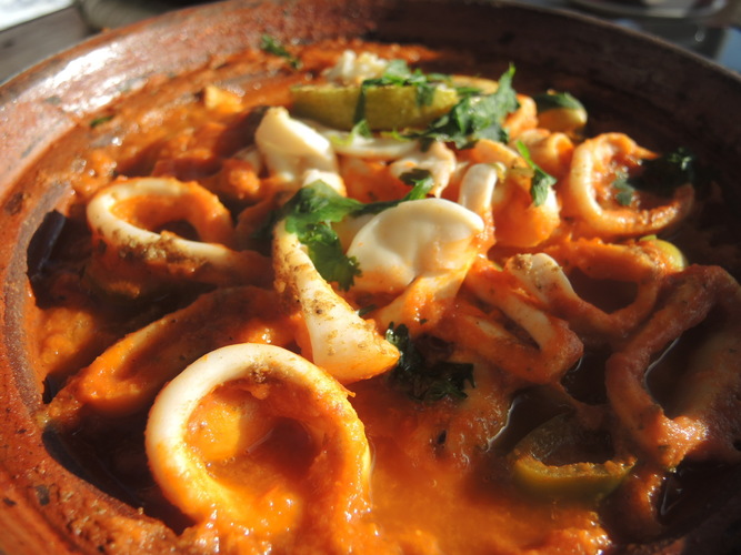 Squid tagine in Morocco