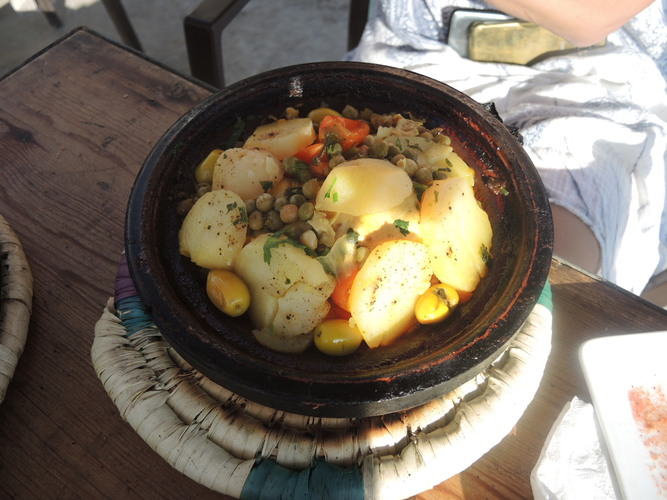 Vegetable tagine in Morocco