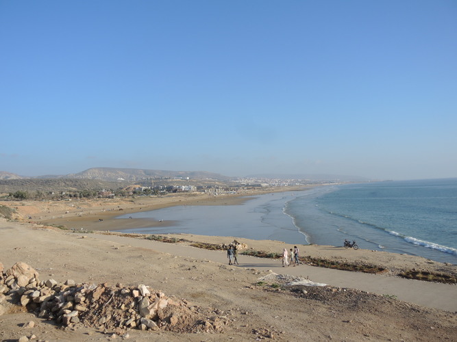 The coast of the Atlantic Ocean in Essaouira