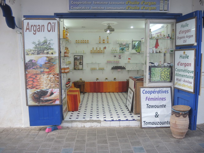 Argan oil store in Essaouira