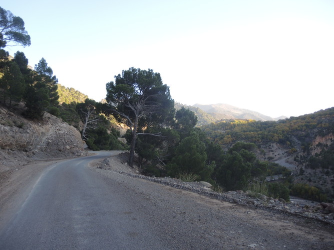 R307 road through the Atlas Mountains