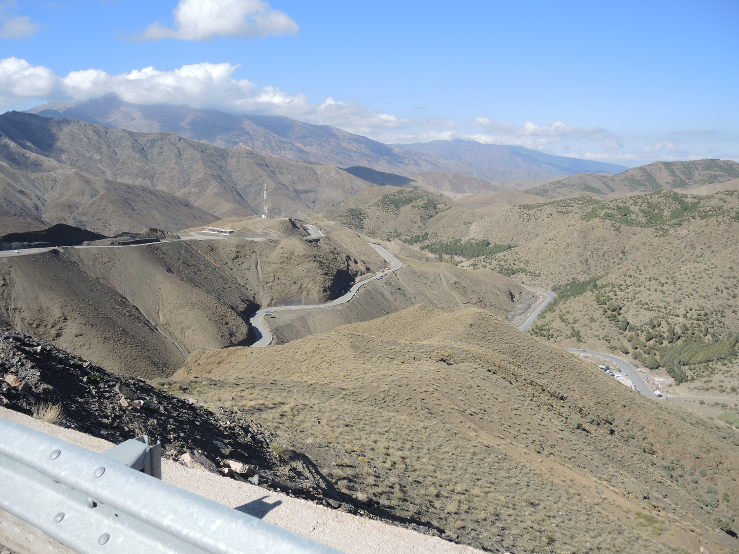 Serpentines on the road N9 in the Atlas Mountains