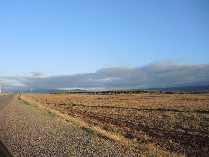 Beautiful plains before reaching the Atlas Mountains