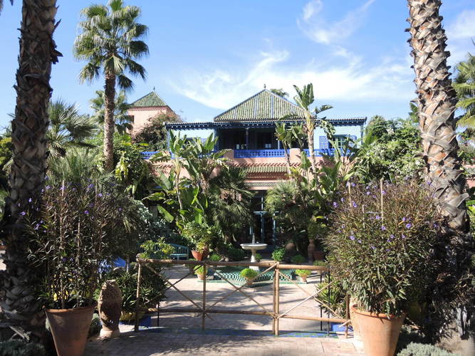 Majorelle botanical garden in Marrakech