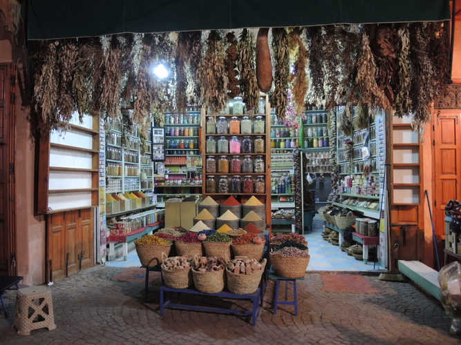 Evening in market of Marrakech
