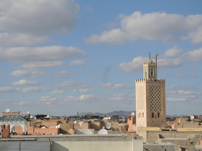 Views of Marrakech from the terrace