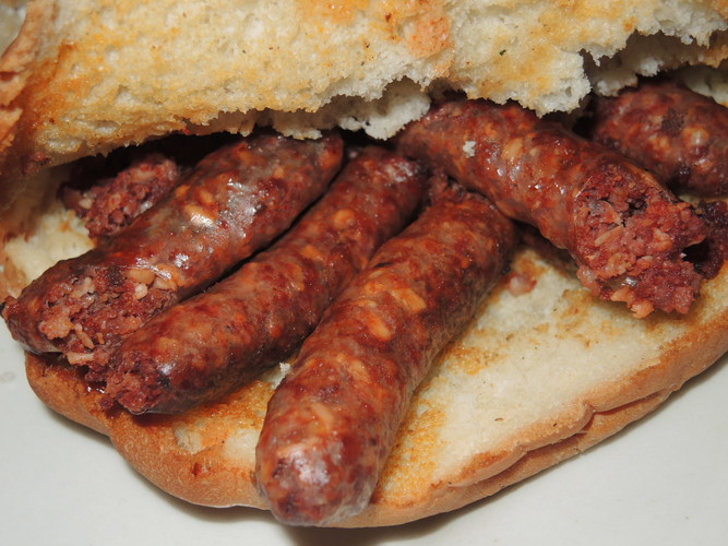 Merguez Moroccan hotdog