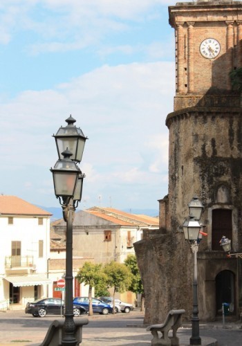 Clock tower in Roggiano Gravina