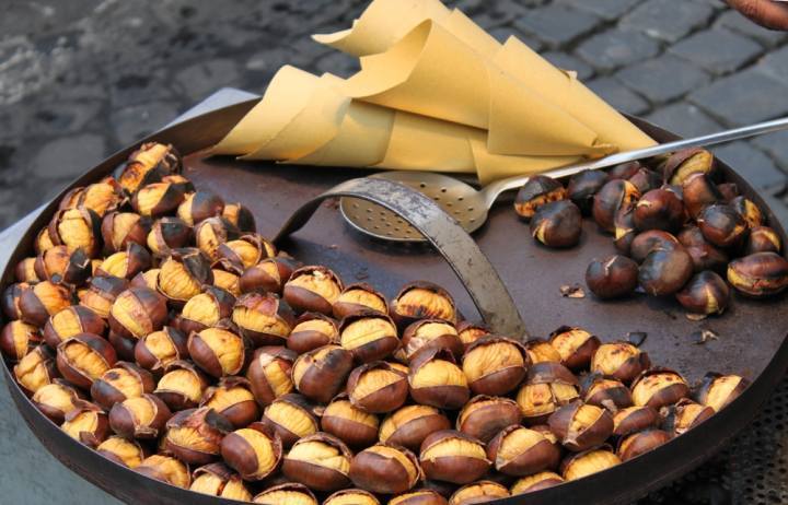 The chestnut festival in Calabria
