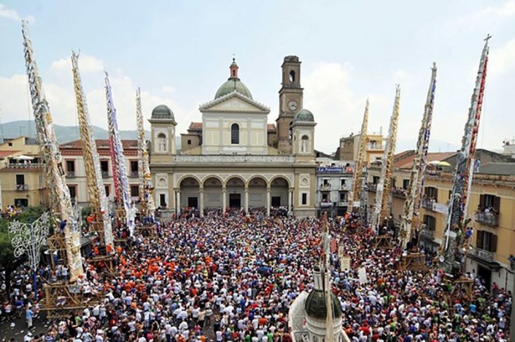 The festival of lilies in Campania