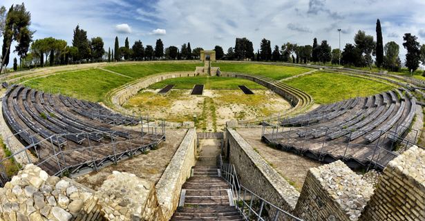 The Roman amphitheater in Puglia