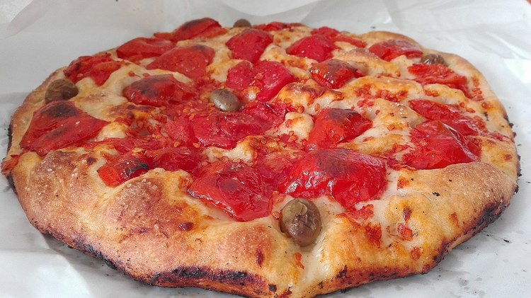 The focaccia from Bari in Puglia