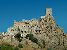 The ghost town in basilicata