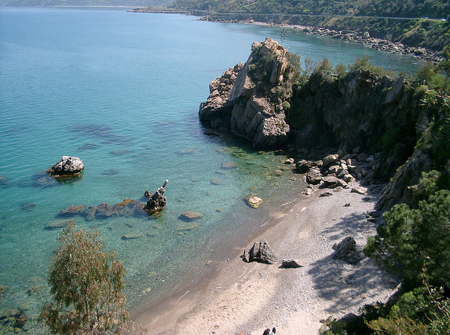 Cefalu` beach