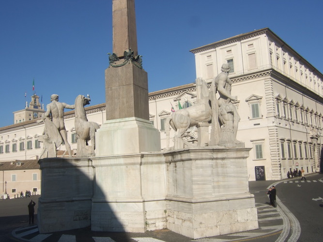 The monument of Kastor and Poluks in Kvirinale,  Rome