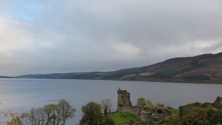 Scotland by car. Loch Ness Urquhart Castle