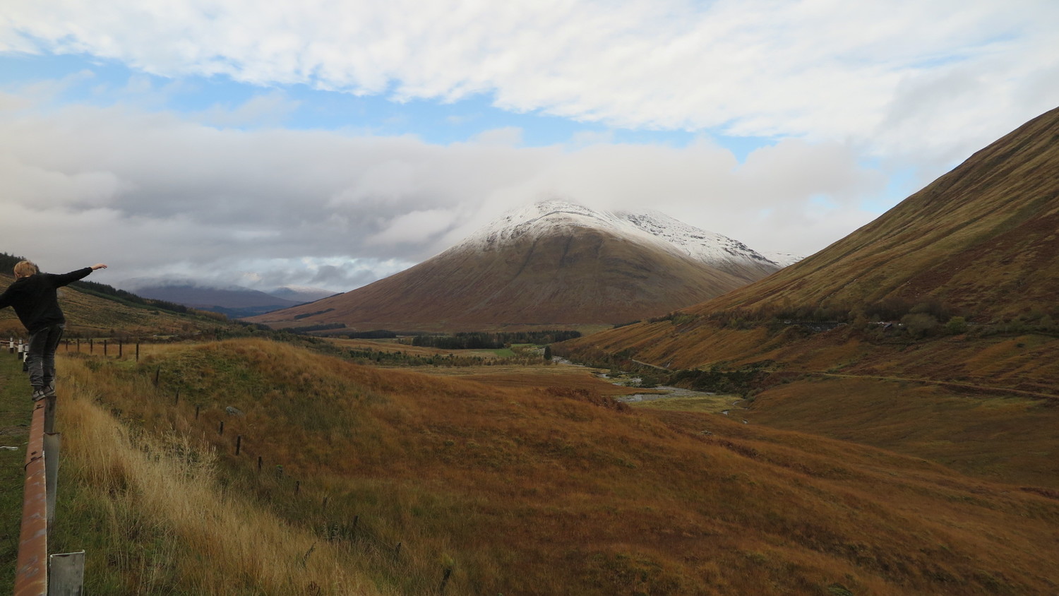 Scotland by car. Highlands of the road A82