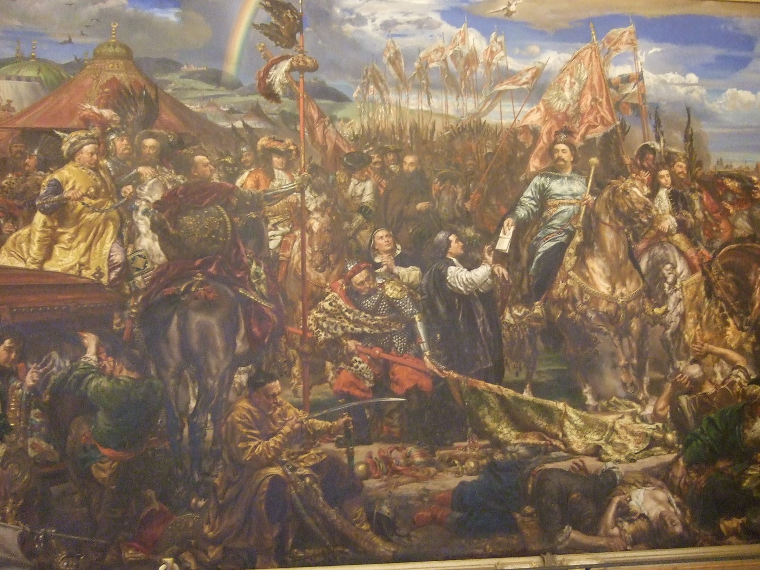 The Vatican City Museum. the painting of John III Sobieski victory against Turks in Vienna battle