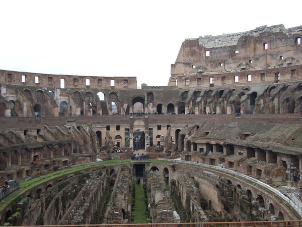 Tourist attractions. The second level view of Coliseum