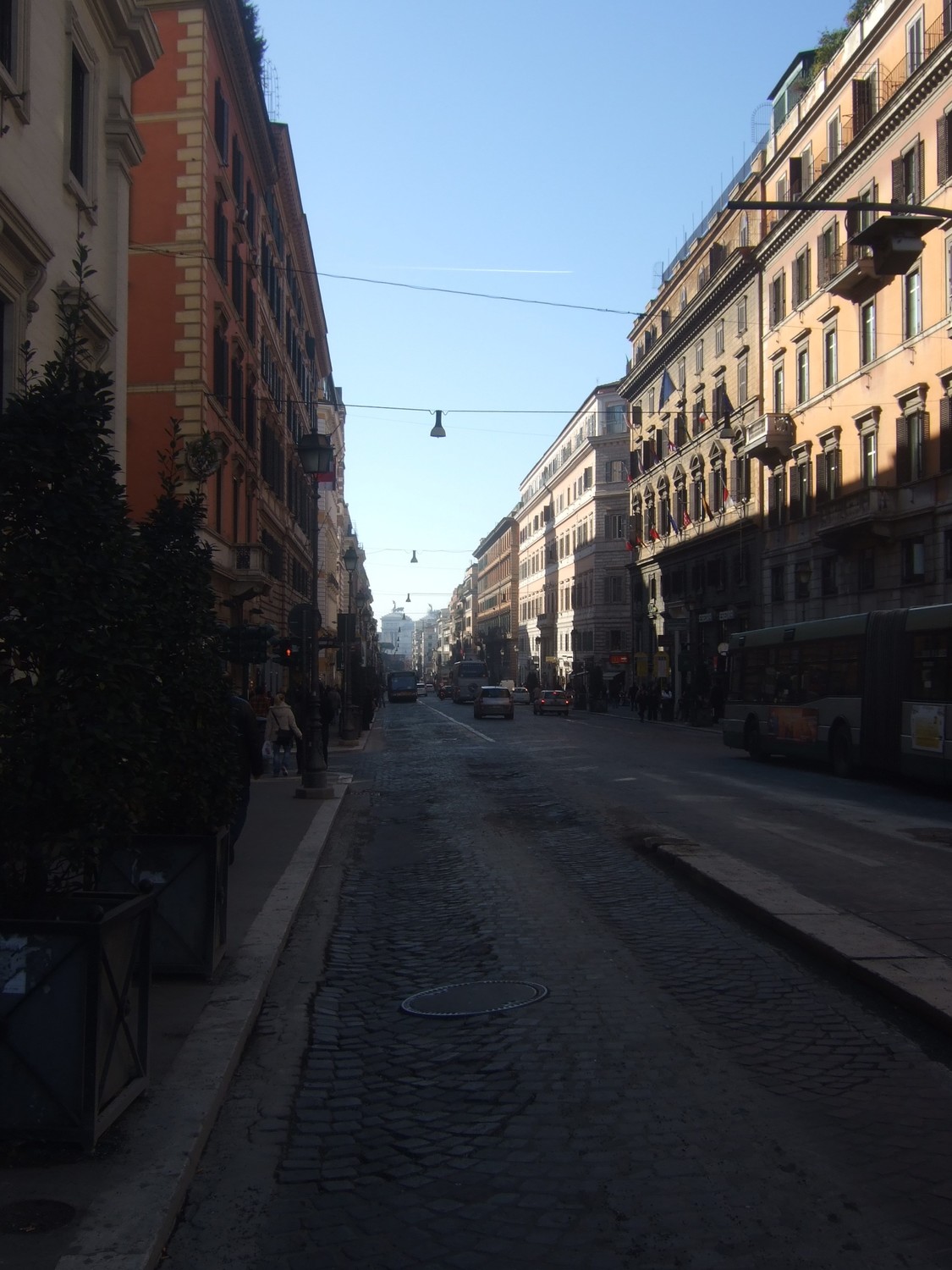 Trip to Rome. Via nazionale ending at Piazza Venezia.