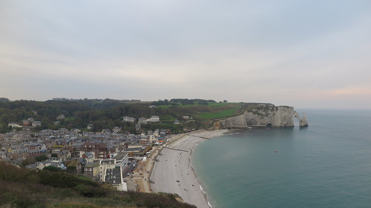 Beach in Etretat, Normandy