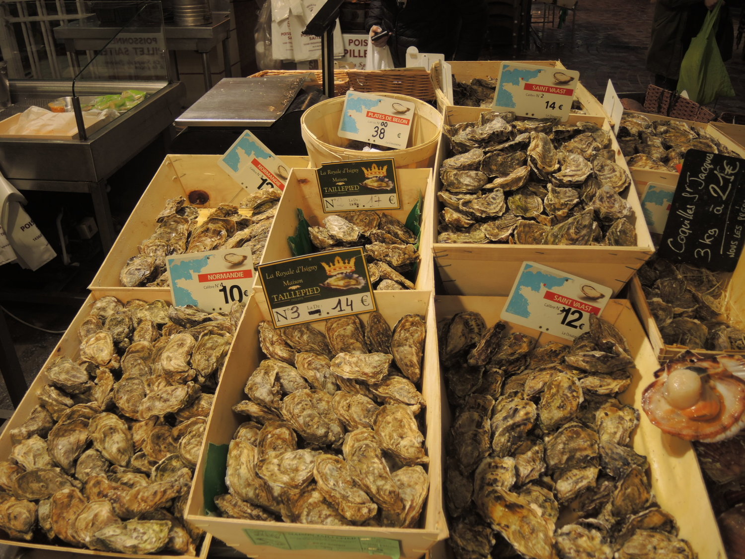 Food to eat in Normandy. Oysters