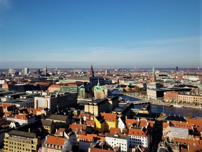 Panoramic Copenhagen's view