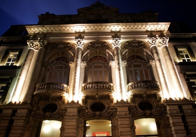 Clermont-Ferrand Opera Theater at night