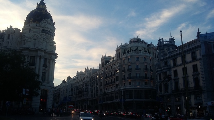 Madrid Gran Via street