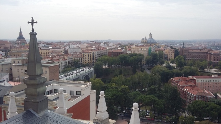 Madrid view from the Cathedral
