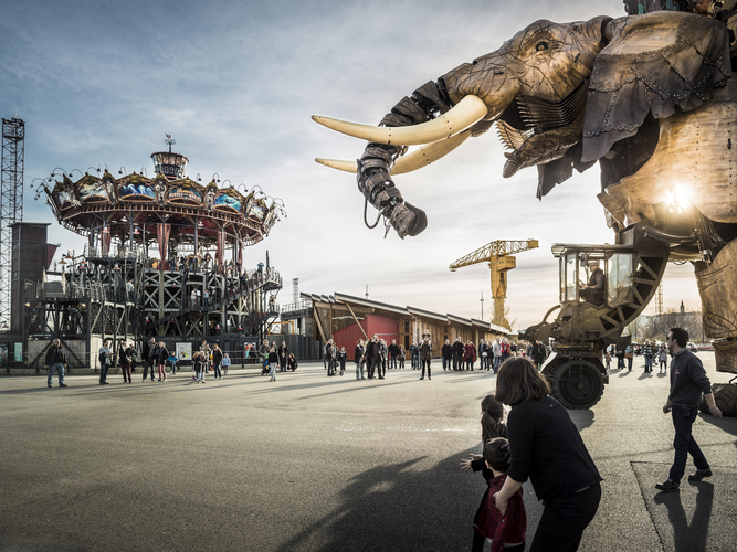 Nantes, Les Machines de l'île, parc des Chantiers, © Franck Tomps / LVAN