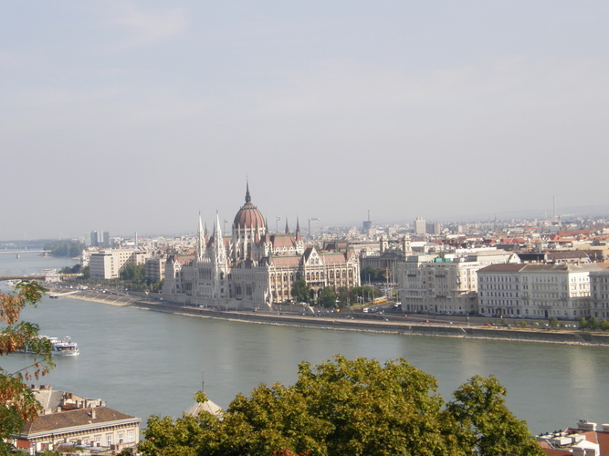 Trip to Hungary. Parliament palace in Budapest