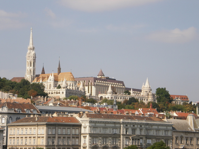 Trip to Hungary. Buda Castle and fishermen bastion