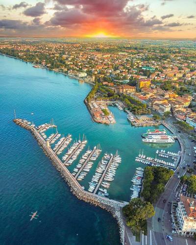 Wonderful view on Garda lake,