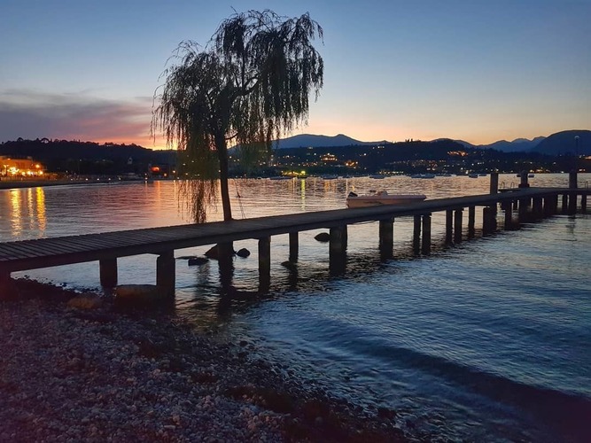 Beautiful beaches at Manerba del Garda