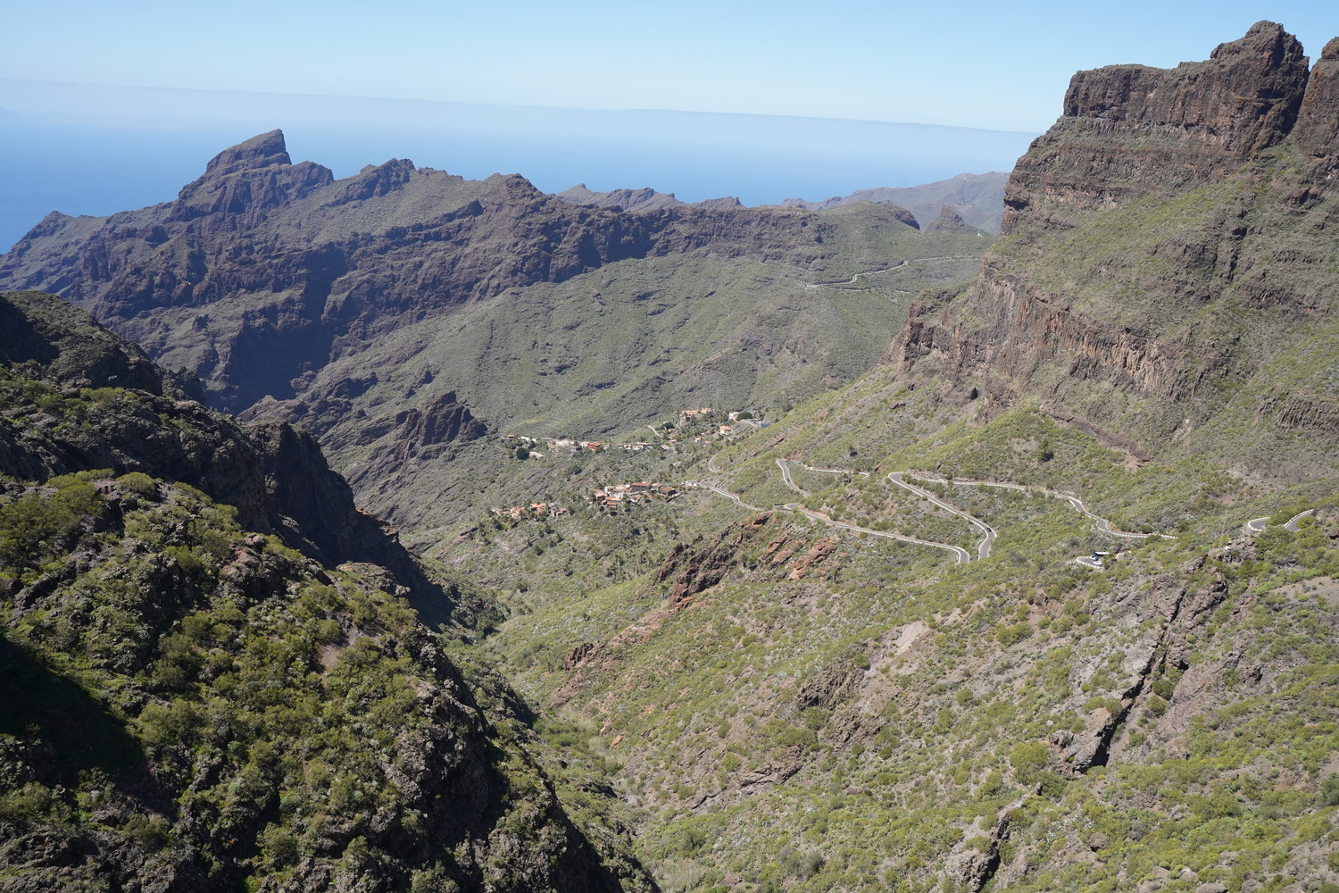 driving to the mountains in tenerife